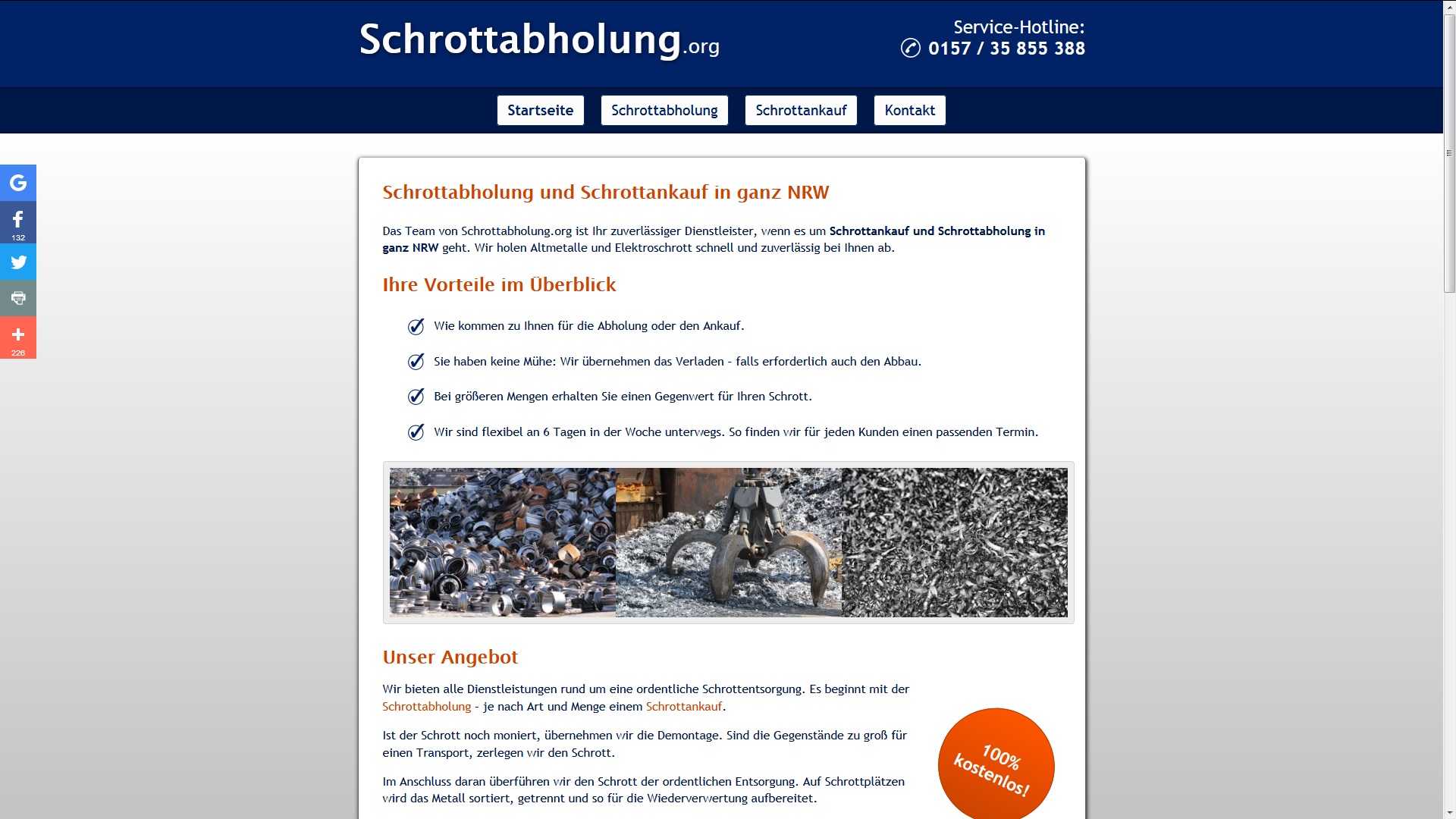 Schrottabholung in Aachen