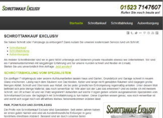 Kostenlose Schrottabholung für private Haushalte