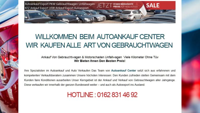 Verkauf dein Autos heute noch in Trier
