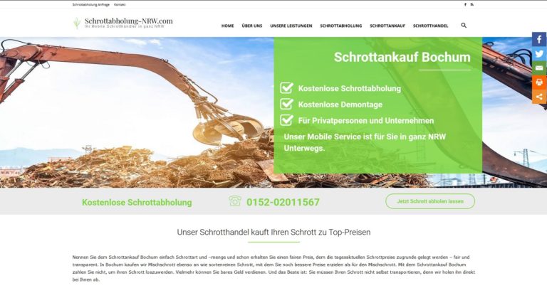Schrottabholung Bielefeld: Unser Schrotthandel kauft Ihren Schrott zu Top-Preisen