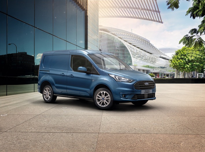 Ford Transit Connect – noch attraktiver dank sehr guter Kraftstoff-Effizienz und bis zu einer knappen Tonne Nutzlast