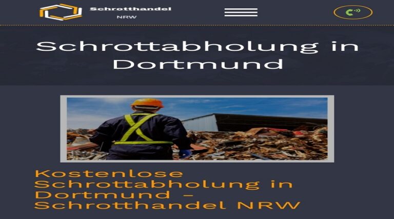 Die Schrottabholung Dortmund und Umgebung leistet auch einen wertvollen Beitrag zum Umweltschutz