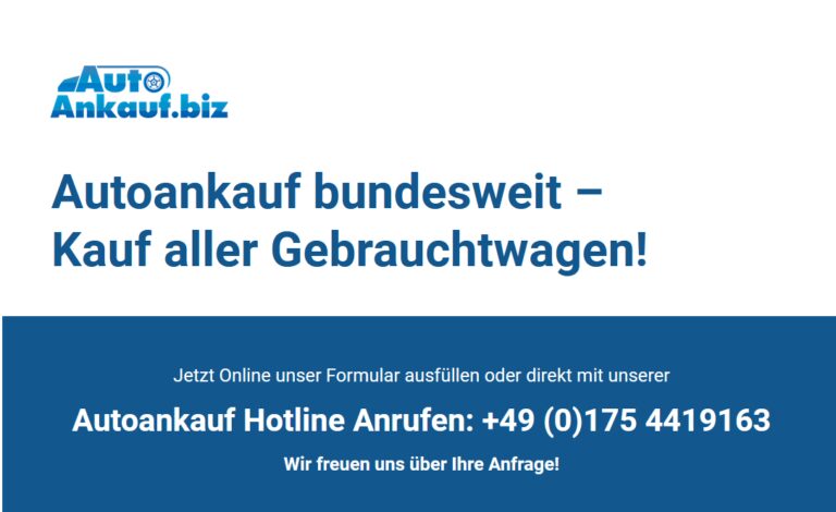 Autoankauf in Hamburg – Abwicklung innerhalb von 24 Stunden. autoankauf.biz