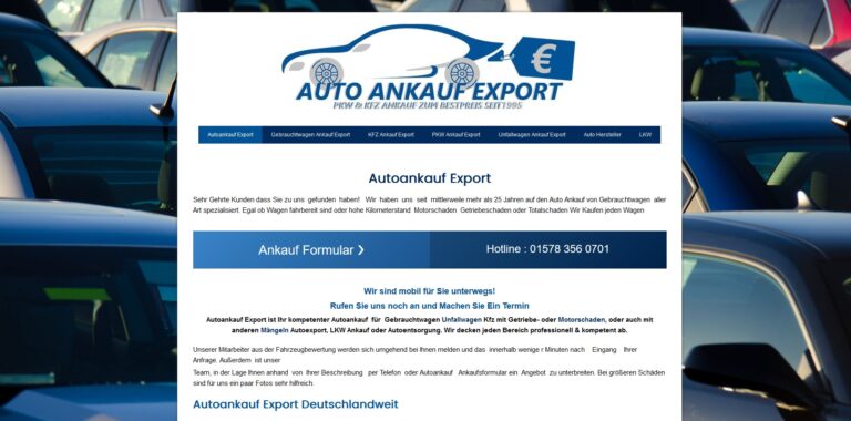 Fairer Autoankauf in Arnsberg mit Autoankauf Export