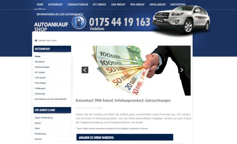 Autoankauf Laupheim – Jetzt Auto verkaufen in Laupheim und Höchstpreis erzielen!