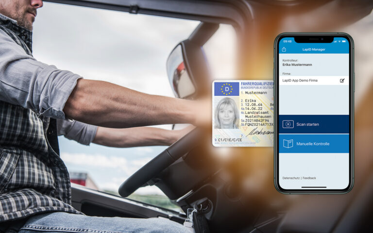 Fahrerqualifizierungsnachweis: LapID erweitert elektronische Führerscheinkontrolle