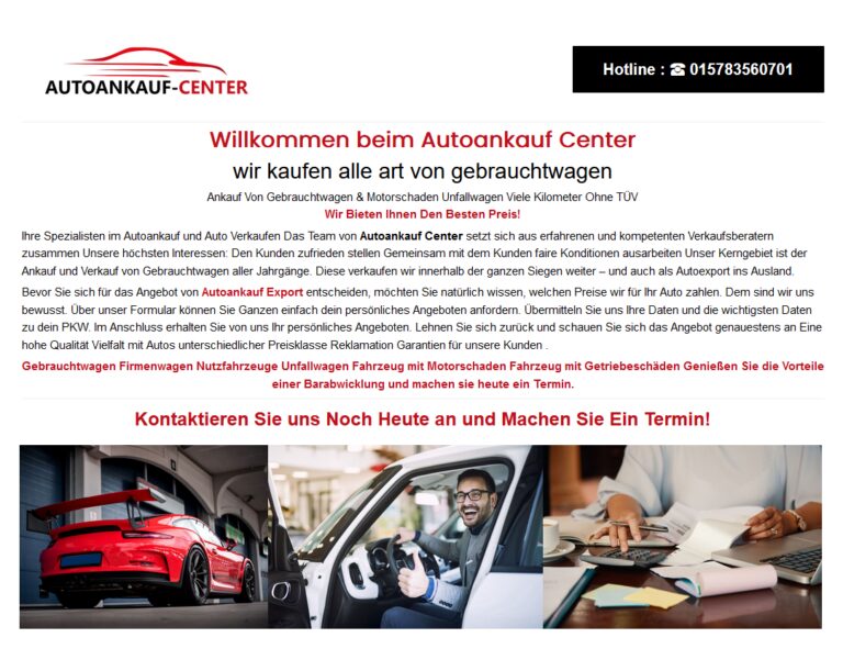 Defektes Auto verkaufen in Erfurt für Inzahlungnahme bei Neukauf
