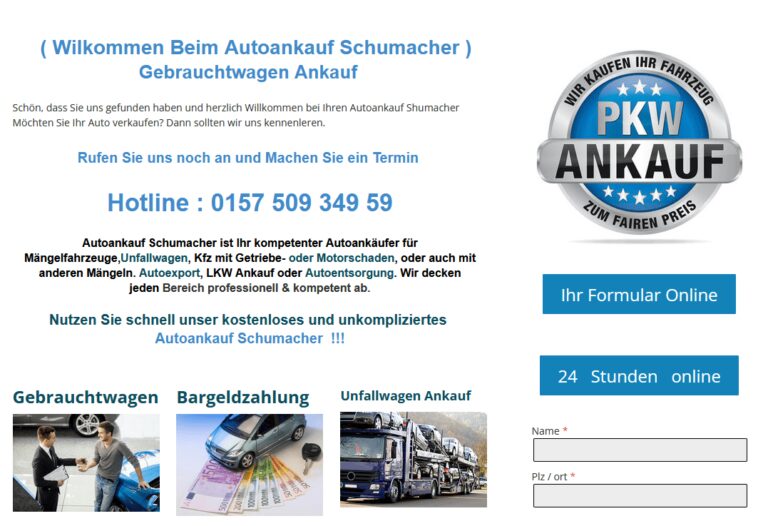 Autoankauf-Wiesbaden kontaktieren und statt einen Haufen Geld für die Entsorgung des Autos auszugeben