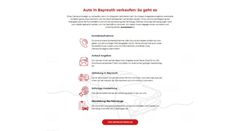 Autoankauf Bayreuth – Professioneller Gebrauchtwagen Ankauf für faire Preise